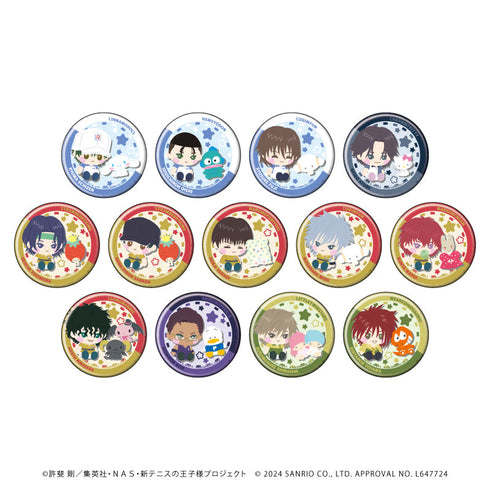 『新テニスの王子様×サンリオキャラクターズ』缶バッジ01/中学生デザイン BOX(全13種)(描き下ろしイラスト)